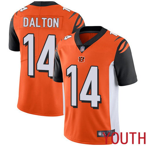Cincinnati Bengals Limited Orange Youth Andy Dalton Alternate Jersey NFL Footballl #14 Vapor Untouchable->cincinnati bengals->NFL Jersey